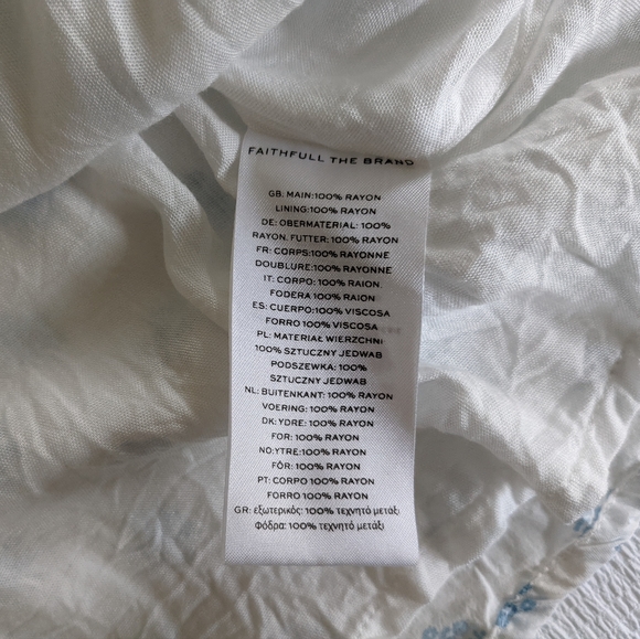 Faithfull the Brand Galicia Floral Minidress X-Small XS - Picture 10 of 15